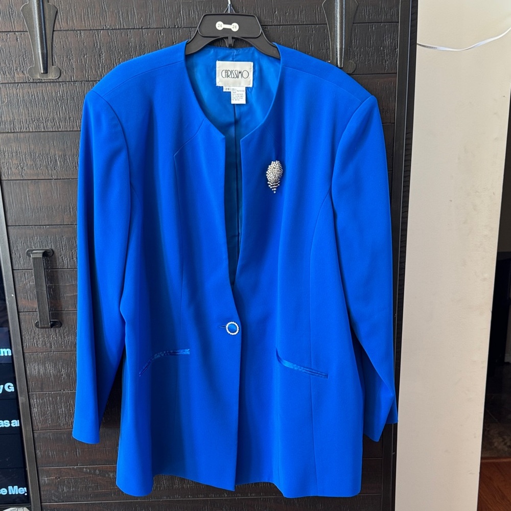 Women's Blue Blazer Set